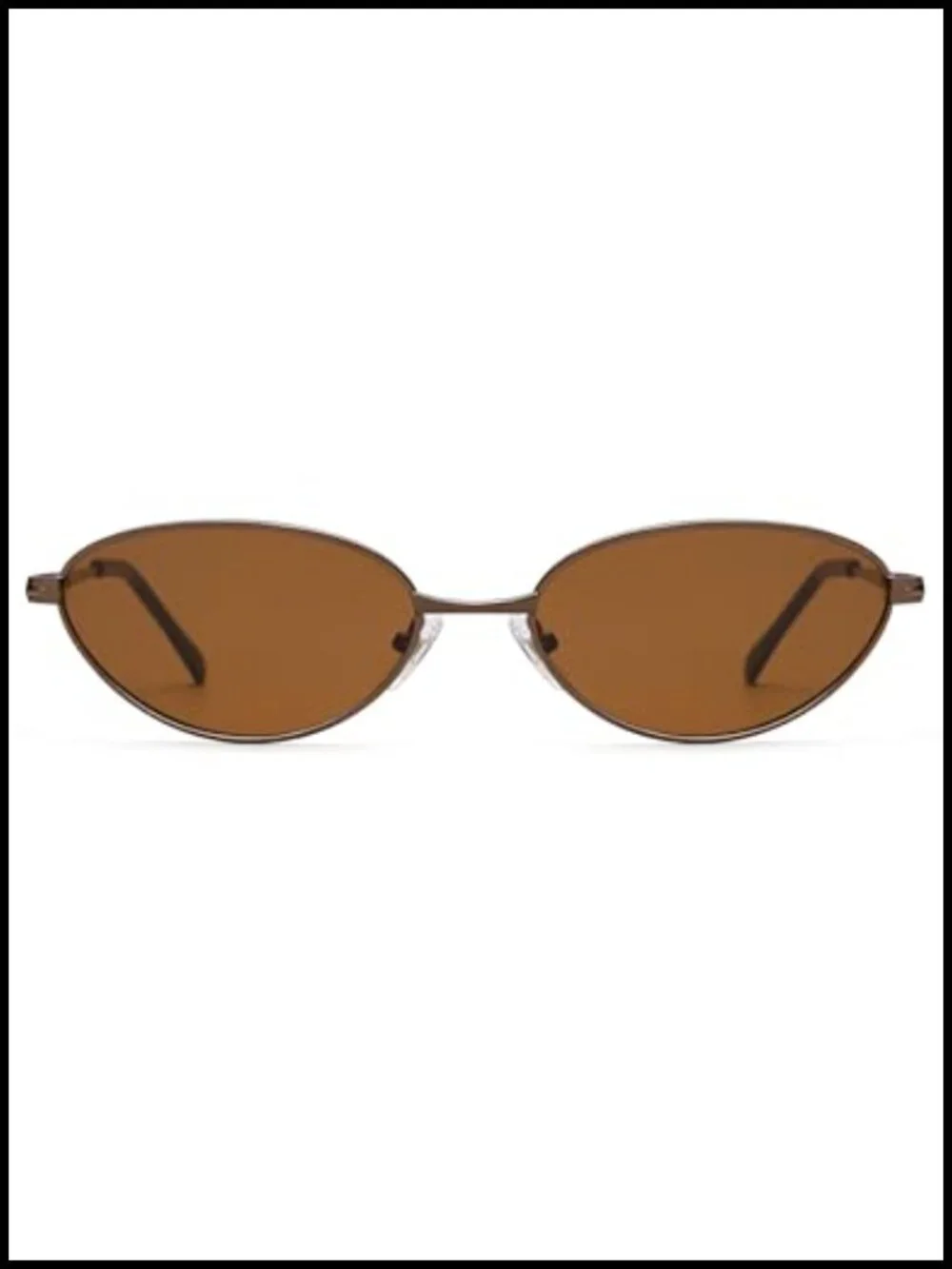 Retro Oval Cat Eye Sunglasses with UV400 Protection